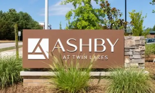 a large property sign